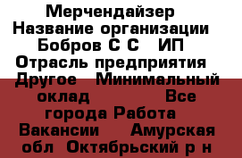 Мерчендайзер › Название организации ­ Бобров С.С., ИП › Отрасль предприятия ­ Другое › Минимальный оклад ­ 17 000 - Все города Работа » Вакансии   . Амурская обл.,Октябрьский р-н